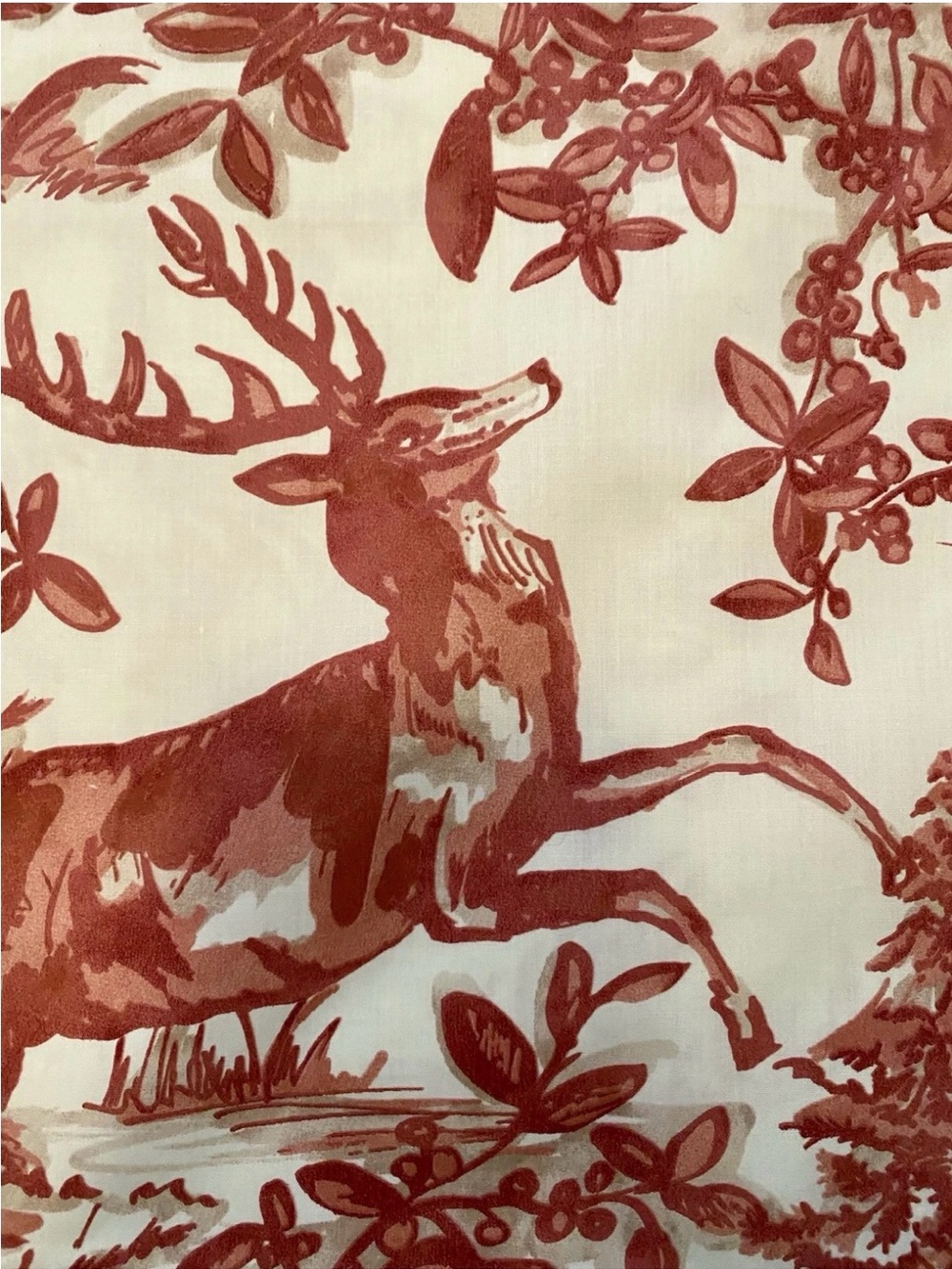 Pottery Barn Alpine Toile Deer king Duvet cover - Picture 4 of 7